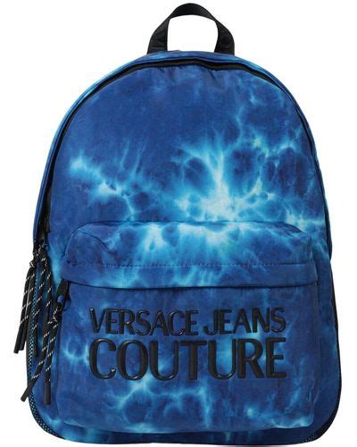 versace jeans blue backpack